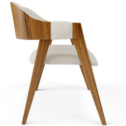 Mesa de Jantar Redonda Cora 120cm Off White M04 com 04 Cadeiras Living Suran Linho Champagne - Lyam - 10