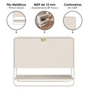 Ver imagem 4 de Sapateira Luna 93 cm Pes Metalicos Off White Artesano