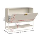 Ver imagem 3 de Sapateira Luna 93 cm Pes Metalicos Off White Artesano