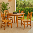 Ver imagem 1 de Mesa Mariah C/ 4 Cadeiras Madeira Maciça Area Externa