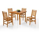 Ver imagem 3 de Mesa Mariah C/ 4 Cadeiras Madeira Maciça Area Externa
