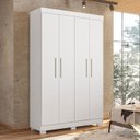 Ver imagem 3 de Guarda Roupa Infantil Flórida 4 Portas Branco Acetinado - Tigus
