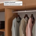Ver imagem 5 de Closet Casal Modulado Andorra 6 Gavetas 8 Prateleiras Freijó/Branco - Pnr Móveis