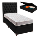 Ver imagem 1 de Kit Cama Box Bau + Cabeceira + Colchão Solteiro D23 - D23 - Inducol