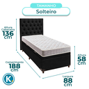 Ver imagem 3 de Kit Cama Box Bau + Cabeceira + Colchão Solteiro D23 - D23 - Inducol