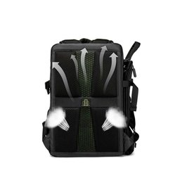Mochila Esportiva Impermeável Viagem Masculina Feminina Reforçada Arctic Hunter B00391 Preto - 5