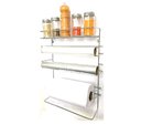 Ver imagem 5 de Organizador 3 Rolos e Porta Tempero Aço Cromado 5x1 Para Cozinha - Mundial Casa