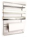 Ver imagem 4 de Organizador 3 Rolos e Porta Tempero Aço Cromado 5x1 Para Cozinha - Mundial Casa