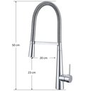 Ver imagem 6 de Torneira Cozinha Gourmet Monocomando Cromada:Cromado