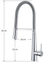 Ver imagem 6 de Torneira Cozinha Gourmet Monocomando Cromada:Cromado