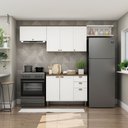 Ver imagem 4 de Cozinha Compacta 4PÇS 6 Pts 4 Gav Iluminata Branco/Ebano