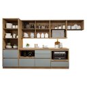 Ver imagem 4 de Cozinha Completa Modulada 6 Peças 7 Portas 7 Gavetas com Rodapé Norten