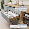 Cozinha Completa Modulada 6 Peças 7 Portas 7 Gavetas com Rodapé Norten - 13