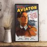 Quadro O Aviador Filme Dicaprio Retro Tamanho A4 Com Moldura - 1