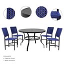 Ver imagem 1 de Conjunto para Área - 04 Cadeiras Dubai e 01 Mesa Antonella 1,00m