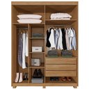 Ver imagem 3 de Guarda-roupa Filadélfia 4 Portas 3 Gavetas - Benetil