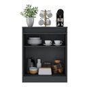 Ver imagem 5 de Aparador Buffet 60cm 2 Portas com Chave Multimóveis Cr50099 Preto