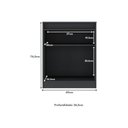 Ver imagem 4 de Aparador Buffet 60cm 2 Portas com Chave Multimóveis Cr50099 Preto