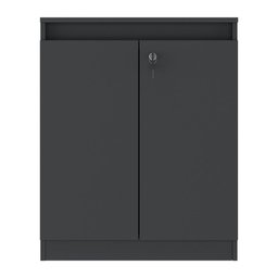 Aparador Buffet 60cm 2 Portas com Chave Multimóveis Cr50099 Preto - 6