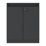Aparador Buffet 60cm 2 Portas com Chave Multimóveis Cr50099 Preto - 6