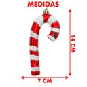 Ver imagem 4 de Pendente Bengala Natalina Enfeite Árvore Natal 14cm Kit 12pç