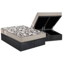 Ver imagem 1 de Cama Box Baú Queen: Colchão Espuma Ortobom D26 Physical Ultra Resistente Resistente+ Base CRC