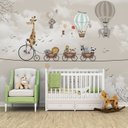 Ver imagem 3 de Papel de parede infantil safári animais para PP01 1m²