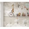 Papel de parede infantil safári animais para PP01 1m² - 1