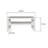 Suporte para Monitor Base de Mesa Branco Madeira - 4