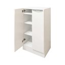 Ver imagem 3 de Armario Multi Uso 2 Portas Branco 460x940x310
