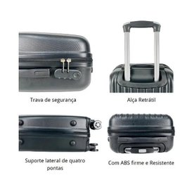 Kit 2 Malas de Viagem de Bordo de Mão 10kg Combinação de Cor - 8