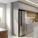 Ver imagem 2 de Lateral de Geladeira para Armários de Cozinha Cinza Crystal