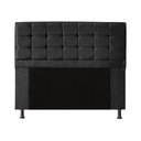 Ver imagem 2 de Kit Cabeceira + Calçadeira Baú Copenhague Casal 140cm Suede - Renascer Decor:Preto