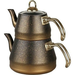 Chaleira & Bule Turco Granito Perfeito / Gold 8200
