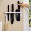 Ver imagem 2 de Suporte de Cozinha Azul Porta Talheres Facas