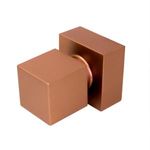 Acabamento Quadrado Metal Red Gold Médio Registro 1/2 a 1