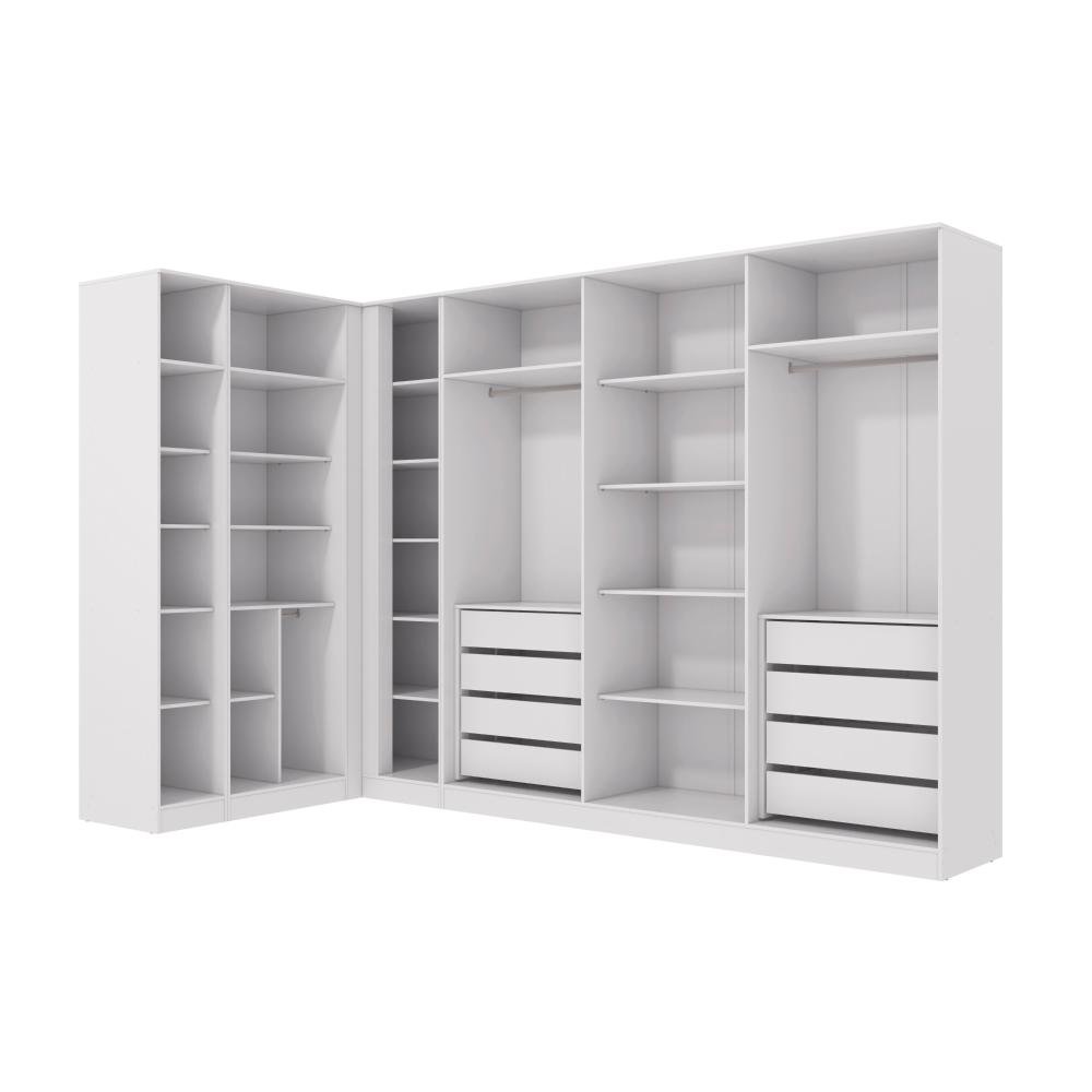 Conjunto Closet Kappesberg Adapt Branco 4 Peças 337cm X 175cm - 2