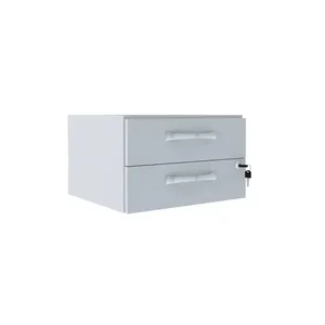 Gaveteiro Aereo para Mesa com 2 Gavetas com Chave