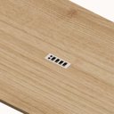 Ver imagem 4 de Mesa Reunião 8 Lugares 230cm Central Tomada Escritório Industrial Executive Marrom/Carvalho Treviso com Branco