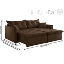 Ver imagem 3 de Sofa Cama e Reclinavel São Paulo 2,25m 04 Lugares Txr