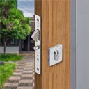 Ver imagem 2 de Fechadura Porta de Correr Externa 1365 Polida Imab Cromada