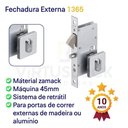 Ver imagem 3 de Fechadura Porta de Correr Externa 1365 Polida Imab Cromada