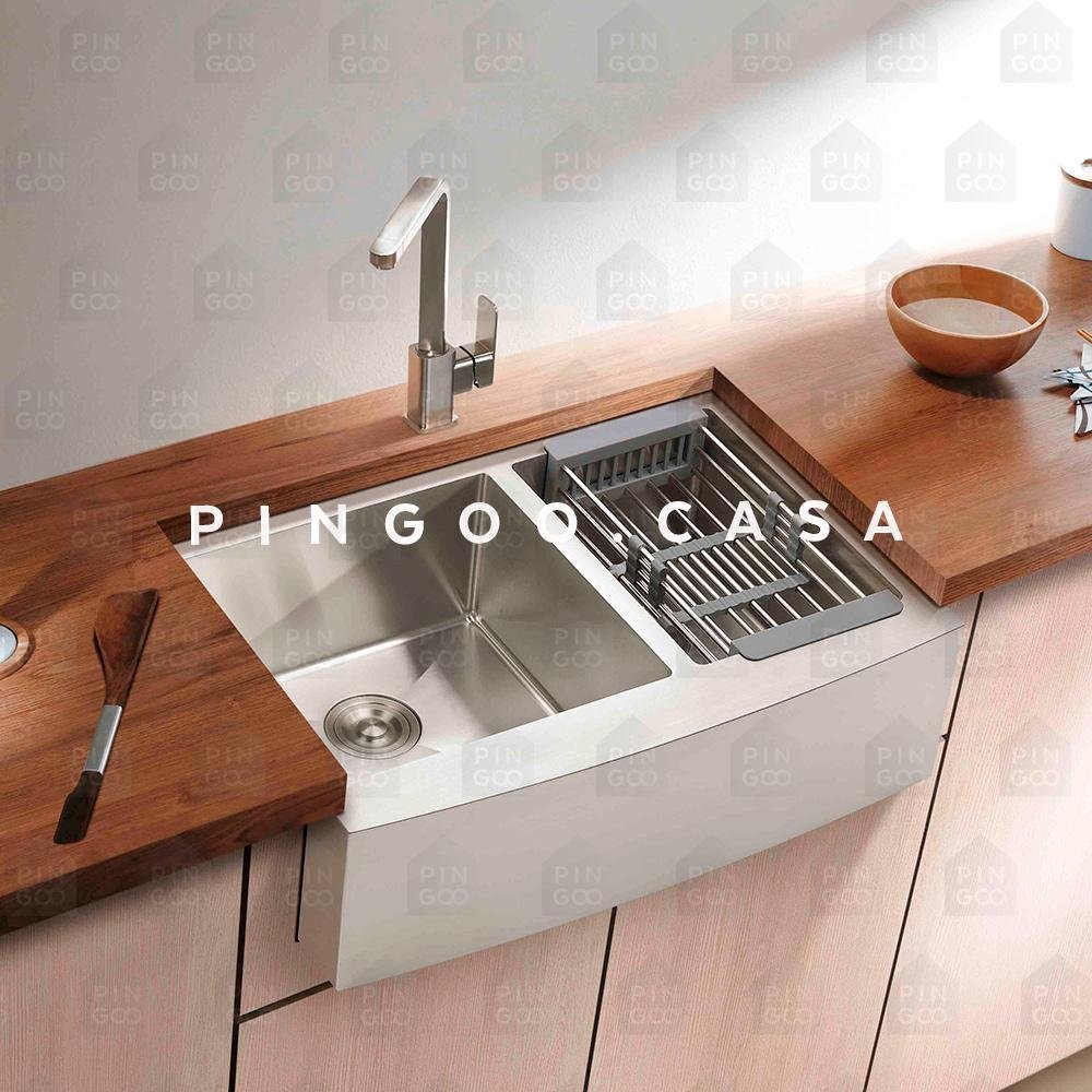 Cuba Para Cozinha Gourmet Pia Dupla Aço Inox Kiriri Pingoo.casa - Prata - 2