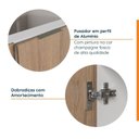 Ver mais imagens de Balcão Planejado 4 Gavetas 40cm sem Tampo com Rodapé Ipanema CabeCasa MadeiraOriginals Branco/Acá