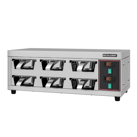 Conservador de Proteinas Elétrico Metalcubas 6 Cubas de Centro 220V Mcp 6 C