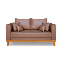 Sofa 2 Lugares Beny Corino Marrom Tefi Estofados - 2