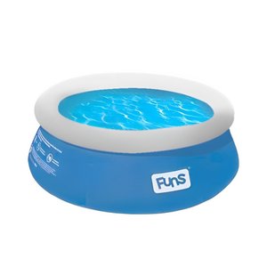 Piscina com Borda Inflavel 1000l:azul