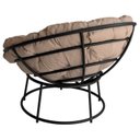 Ver imagem 4 de Poltrona para Jardim Decorativa Chaise Ferro Acquablock Búzios Preto/Areia