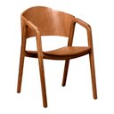 Ver imagem 1 de Cadeira para Mesa de Jantar Saly 52cm Madeira Maciça com Braço - Sallar Home