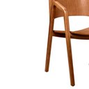 Ver imagem 3 de Cadeira para Mesa de Jantar Saly 52cm Madeira Maciça com Braço - Sallar Home